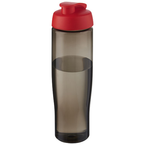 Bouteille de sport de 700 ml personnalisée H2O Active® Eco Tempo Rouge et Charbon